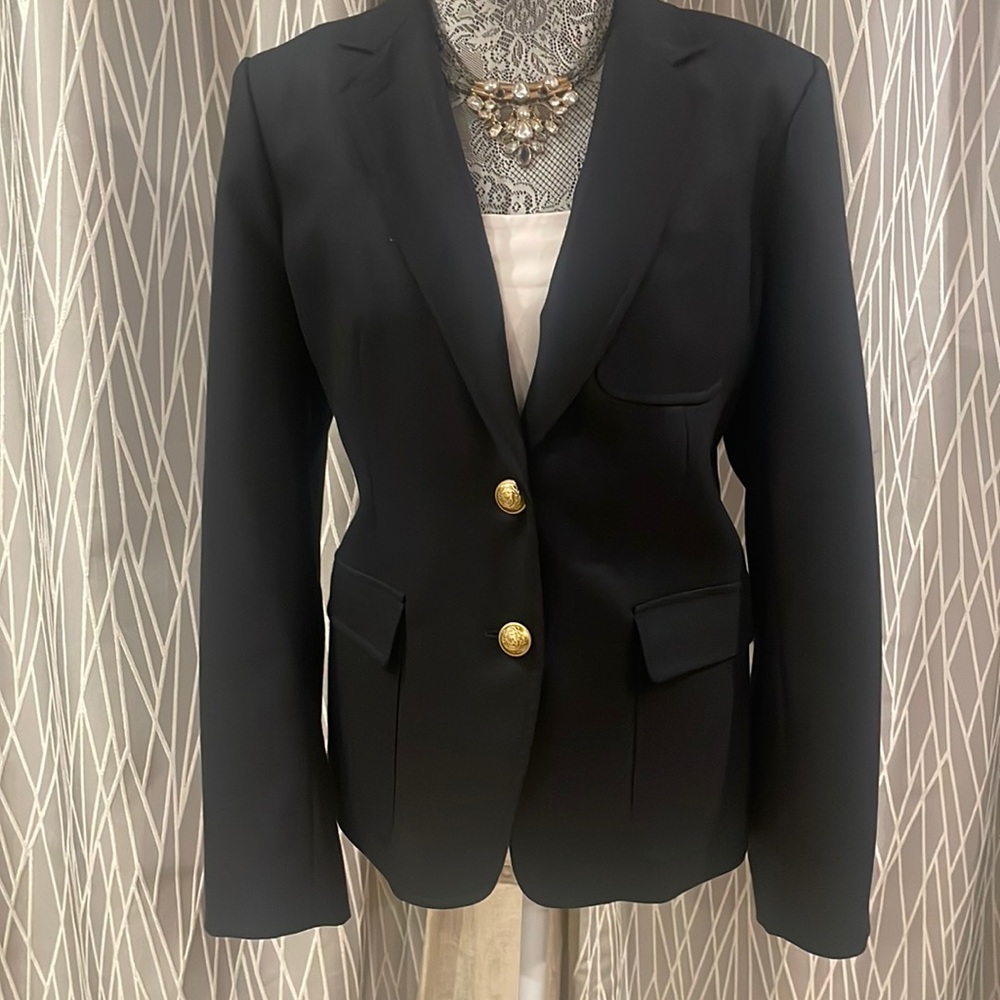 JCrew, Navy Blue, Two Button Blazer, Size 14
